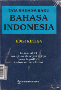 Tata Bahasa Baku Bahasa Indonesia